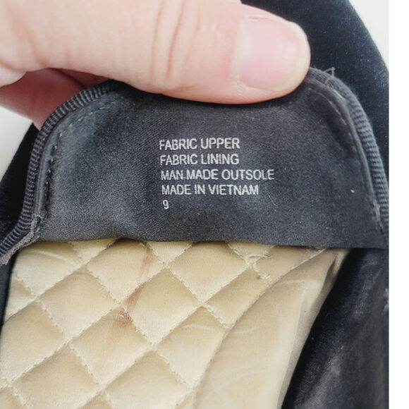 BIRDIES THE STARLING LOAFERS IN BLACK VELVET, SZ 9 - Picture 11 of 16